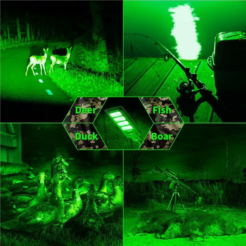 Powerful Solar Green Feeder Light 25000 Lumens for Hunting
