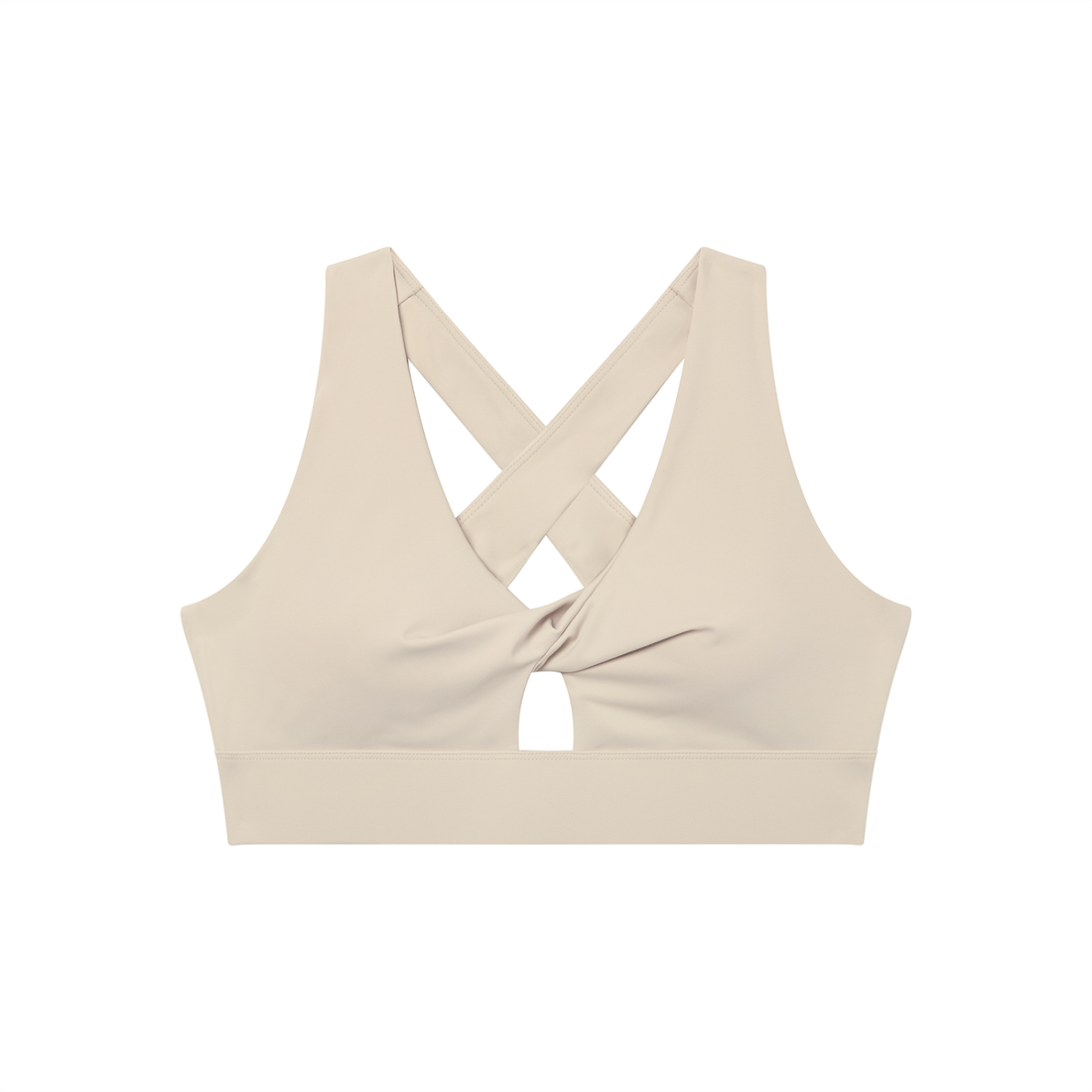 Loki & Ivy Women's Twist Front V-Neck Sports Bra