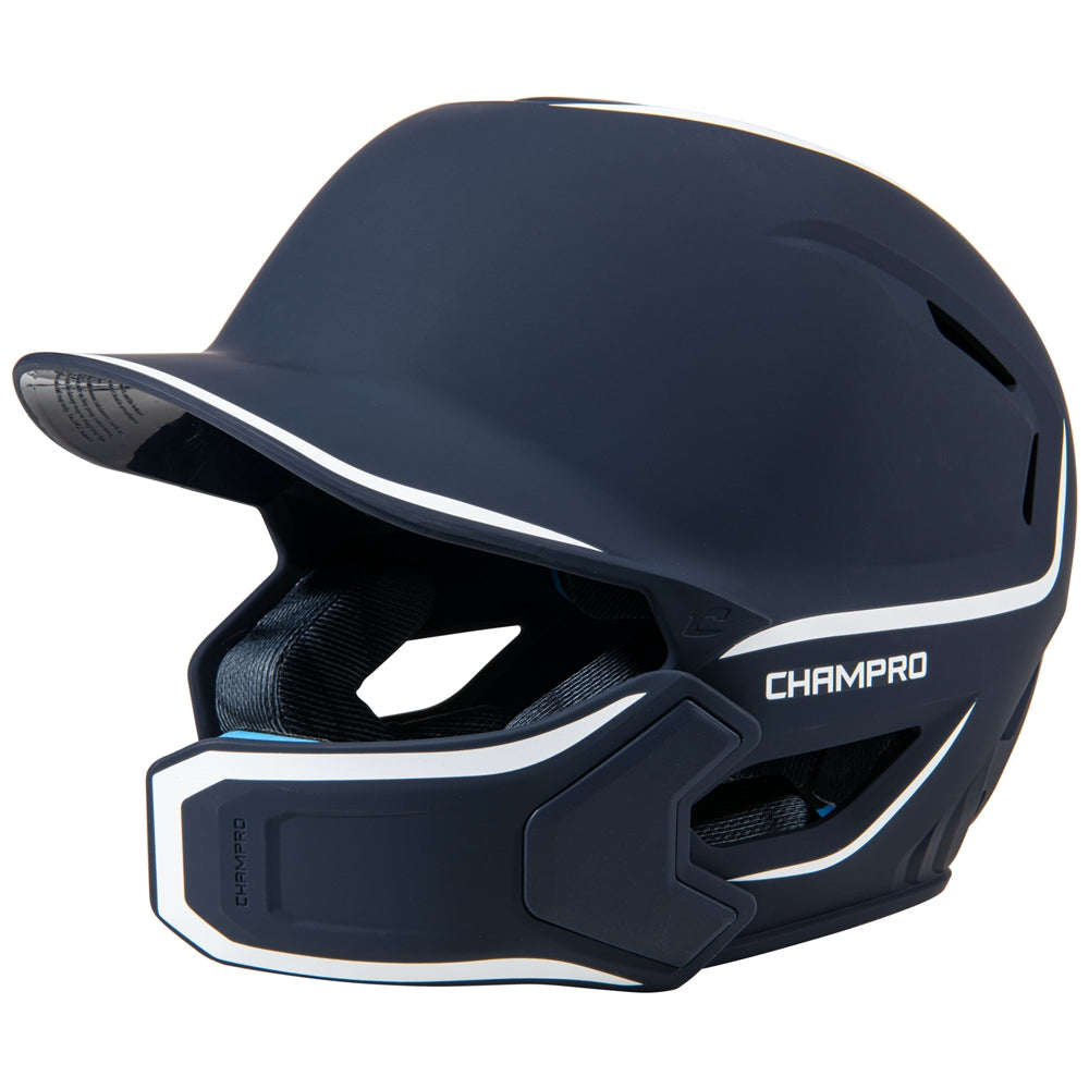 HXE Matte Baseball Helmet w/Jaw Guard