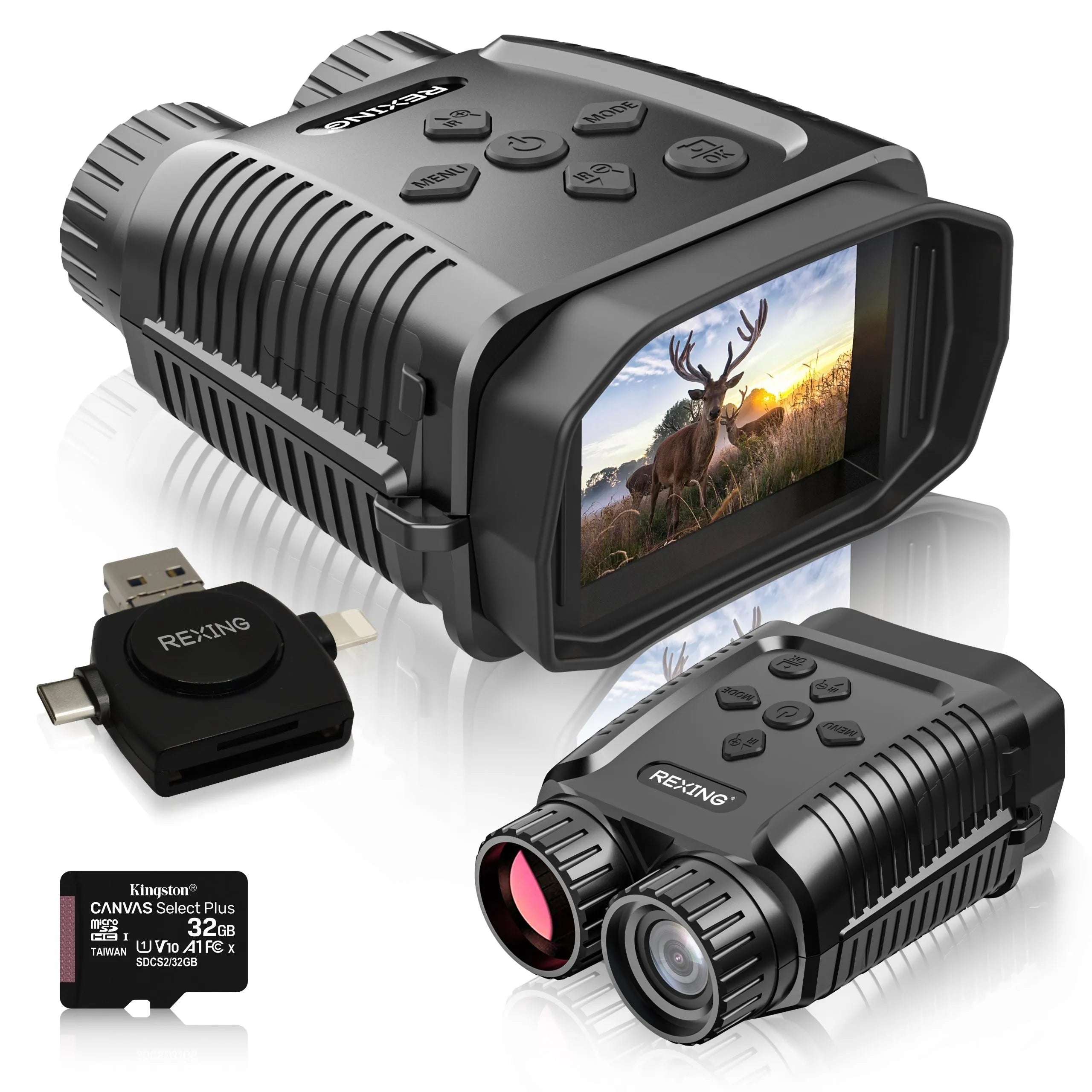 B1 Mini 1080p Night Vision Digital Binoculars with Recording
