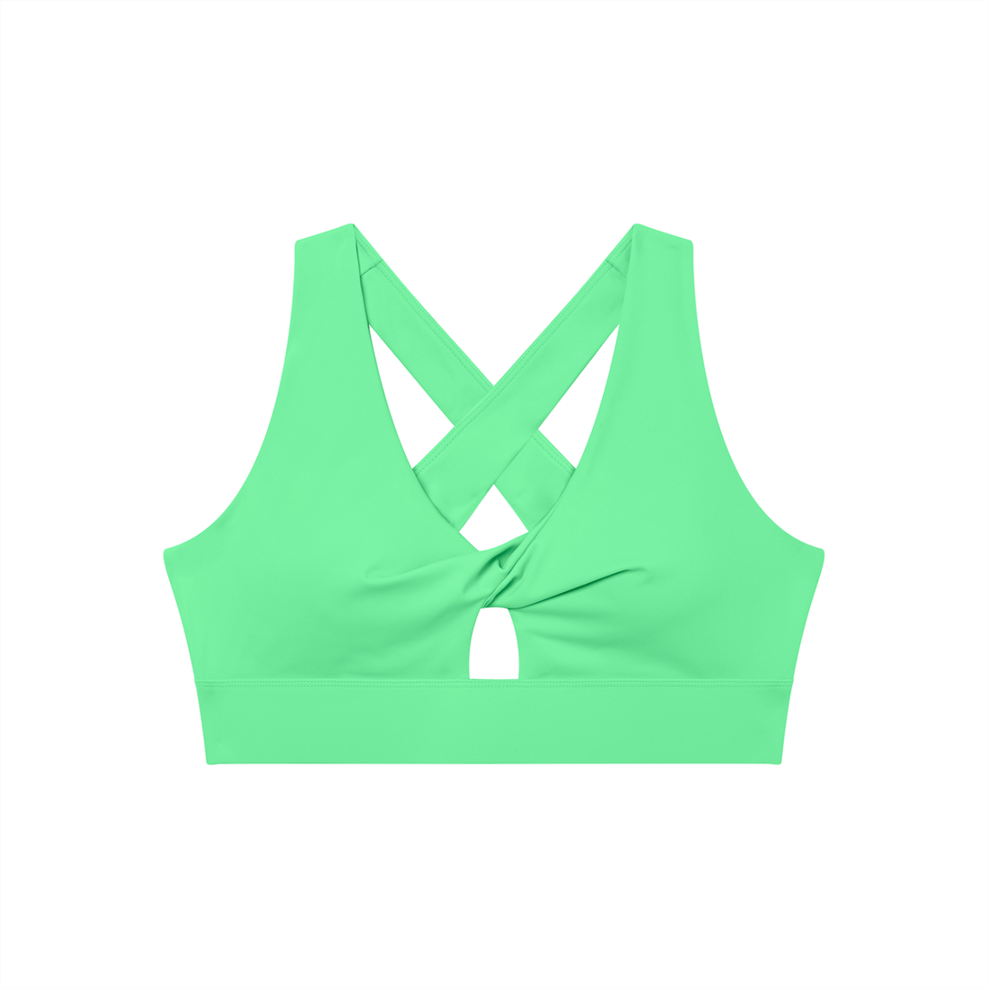 Loki & Ivy Women's Twist Front V-Neck Sports Bra