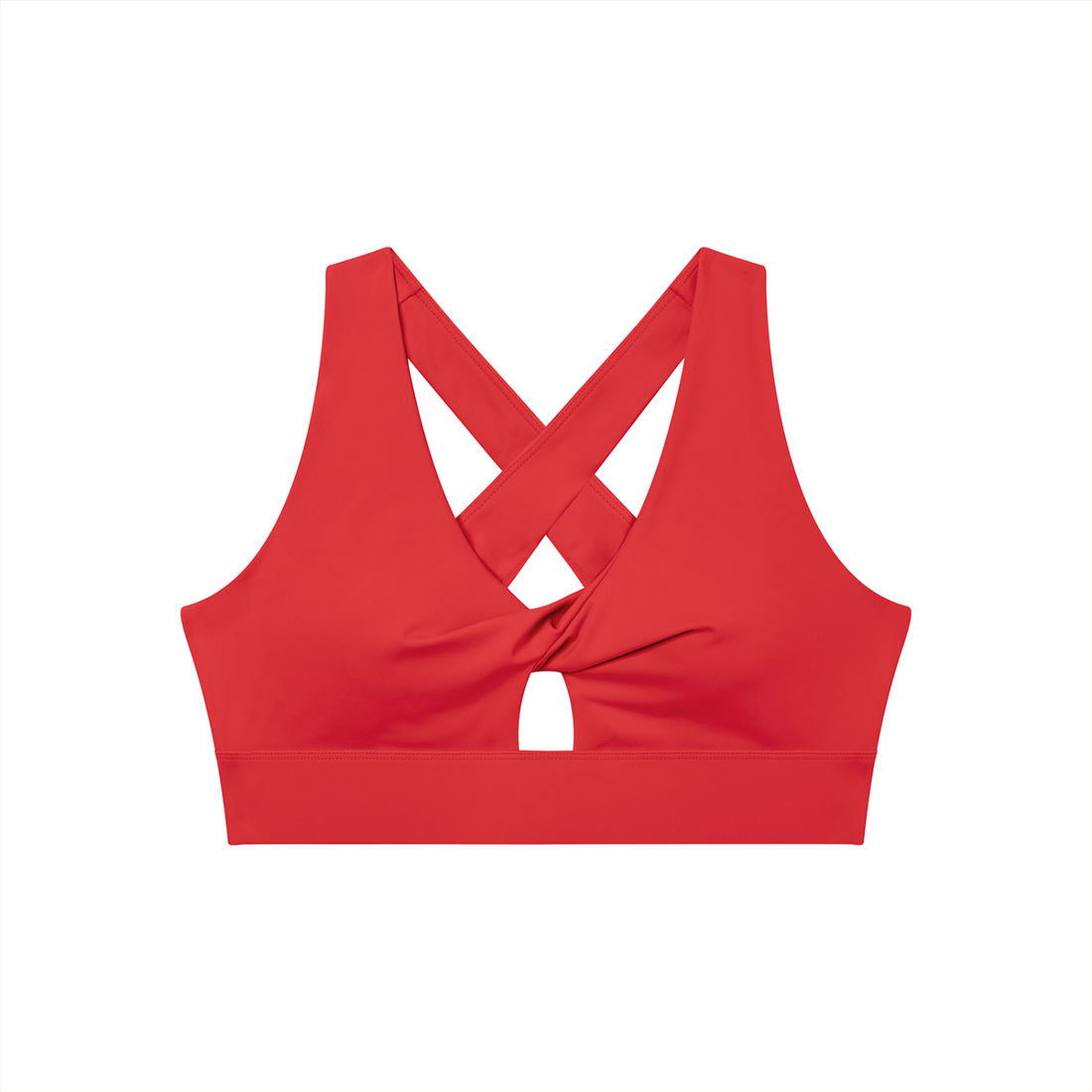 Loki & Ivy Women's Twist Front V-Neck Sports Bra