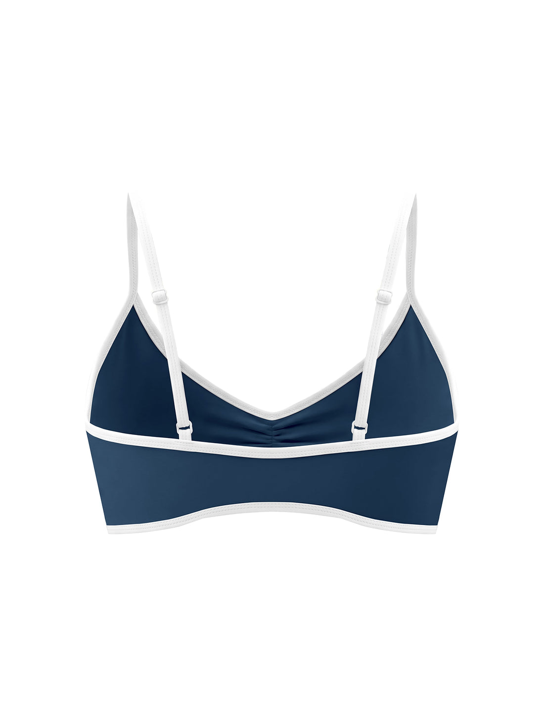 Loki & Ivy Color Block Ruched V-Neck Sports Bra