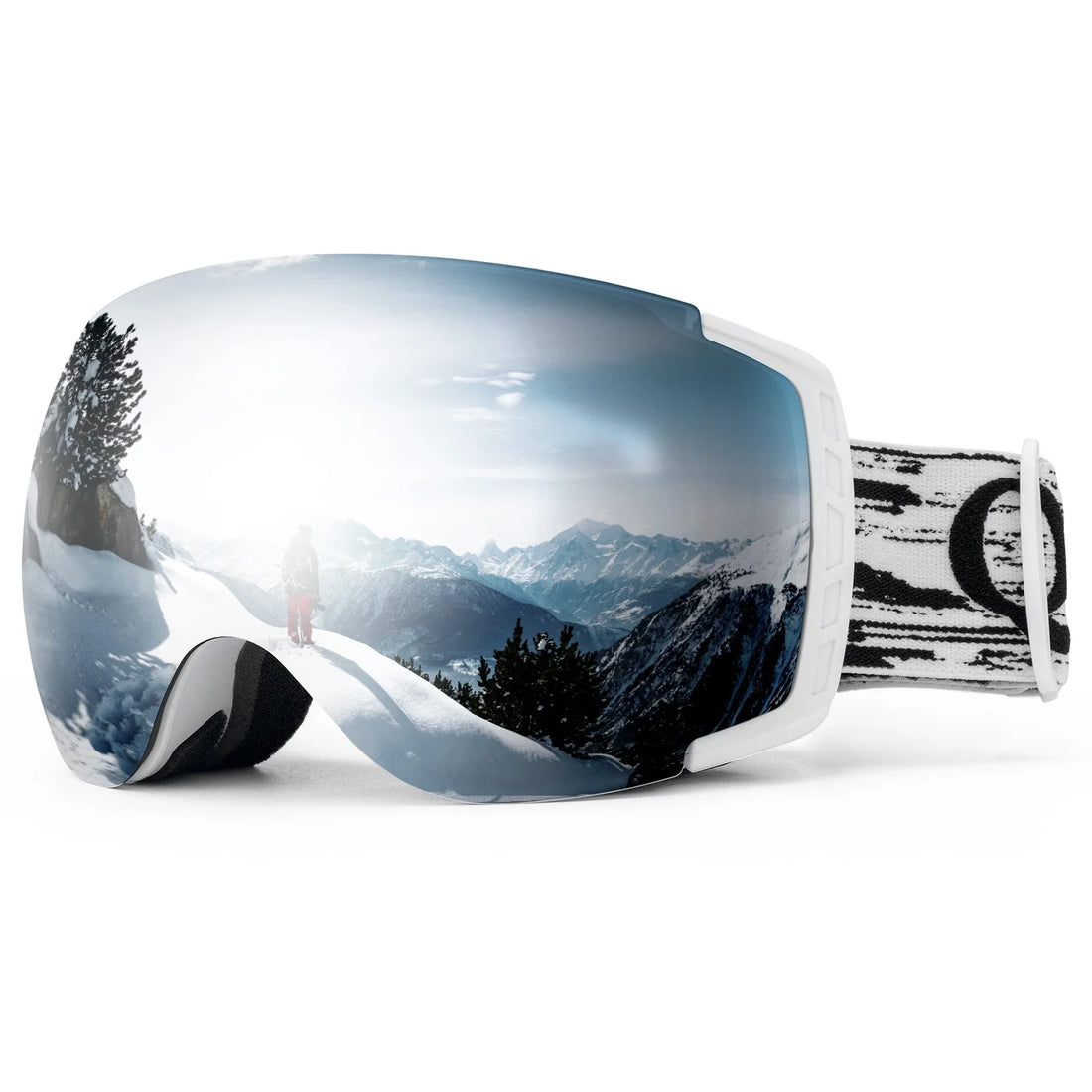 Anti Fog Ski Goggles UV400 Double Layer Lens for Clear