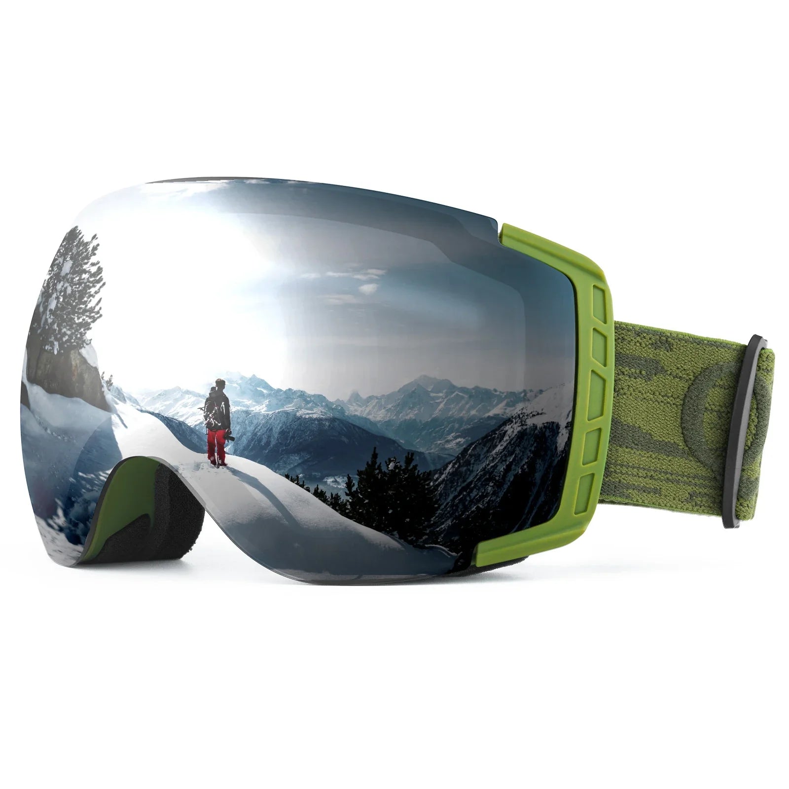 Anti Fog Ski Goggles UV400 Double Layer Lens for Clear