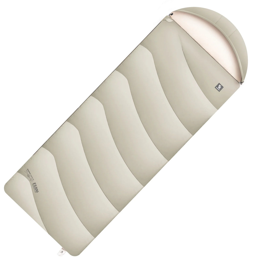 Cotton Envelope Sleeping Bag Portable Backpacking with Compression Sack