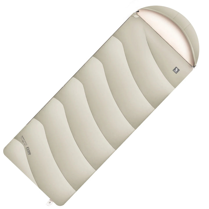 Cotton Envelope Sleeping Bag Portable Backpacking with Compression Sack