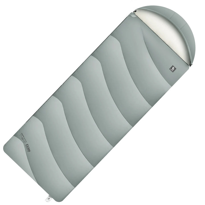 Cotton Envelope Sleeping Bag Portable Backpacking with Compression Sack
